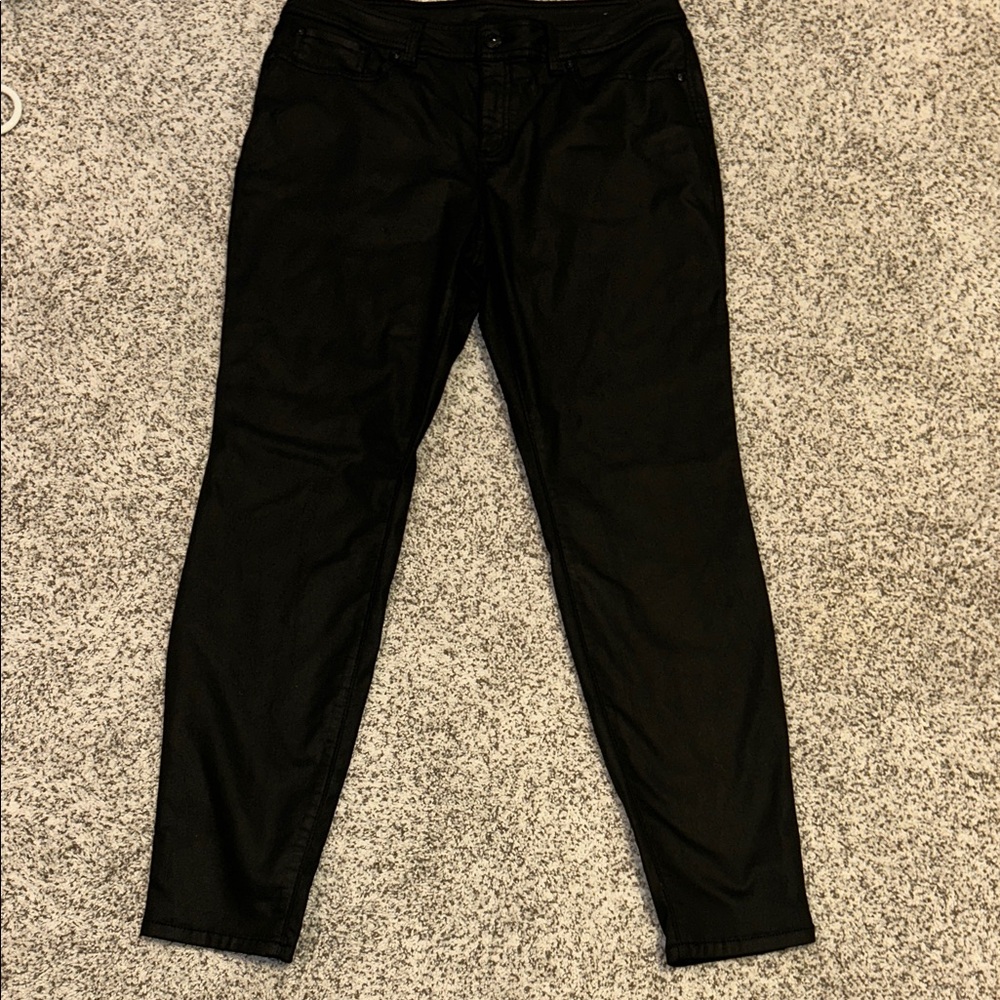 INC International Concepts Black Shiny Jeans